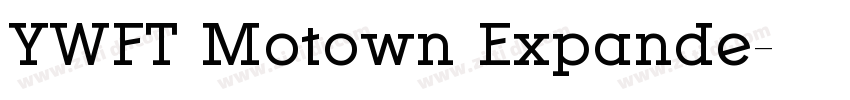 YWFT Motown Expande字体转换